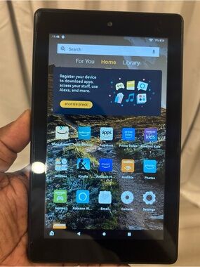 Amazon Fire 7 (9th Gen) M8S26G 16GB Wi-Fi Alexa 7'' Tablet - Black Factory Reset